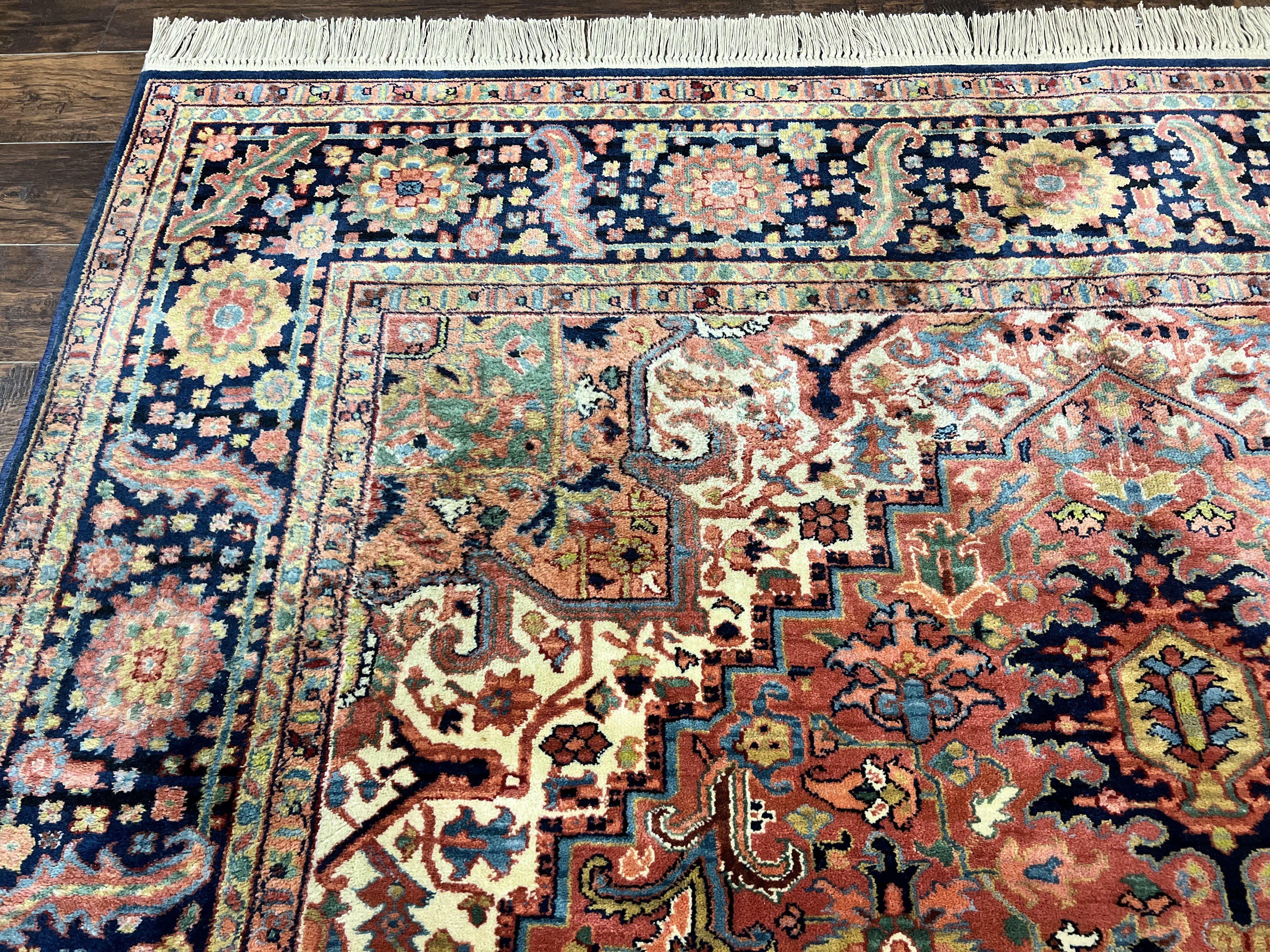 Karastan Rug 8.8 x 12, Karastan Heriz #726, Wool Pile Karastan Area Rug, Rare Hard to Find, Original 700 Series