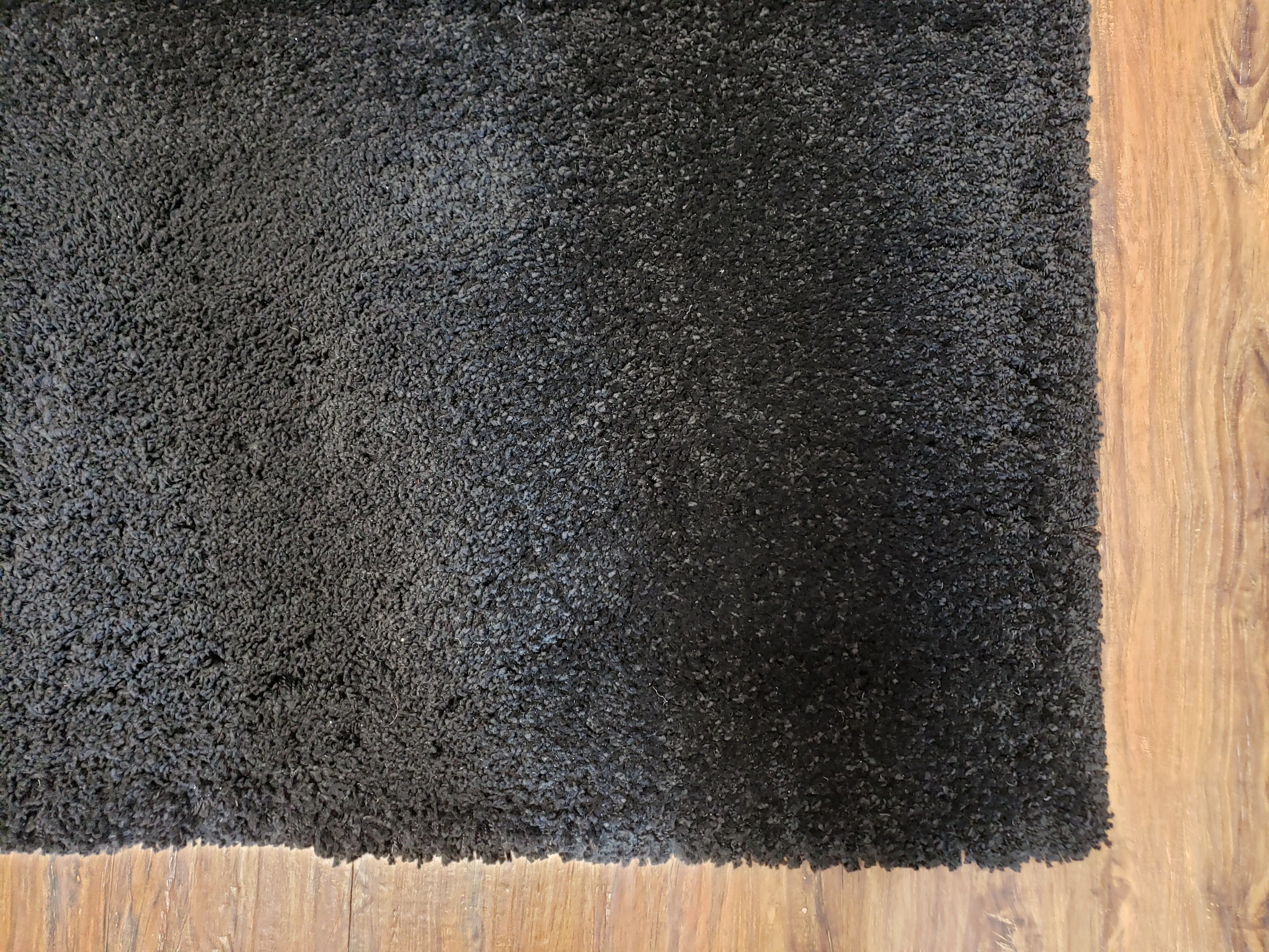 Black Shag Rug 8x10, Savafieh Milan Fluffy Black Carpet, Room Sized Shag Rug, Modern Contemporary Rug, Soft Living Room Rug, Bedroom Rug