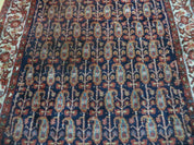 4' X 6' Antique Handmade Turkish Sivas Wool Rug Vegetable Organic Dye Nice Blue