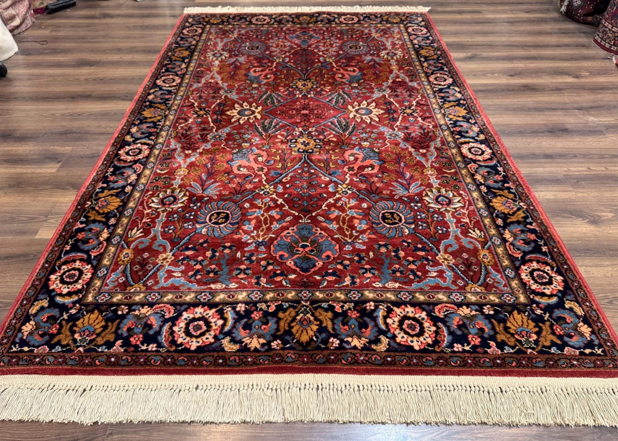 5.9 x 9 Karastan Rug Ispahan 766, Vintage Wool Discontinued Original 700 Series - Jewel RugsShopify CollectiveHUNTEDFOX - 5.9 x 9 Karastan Rug Ispahan 766, Vintage Wool Discontinued Original 700 Series