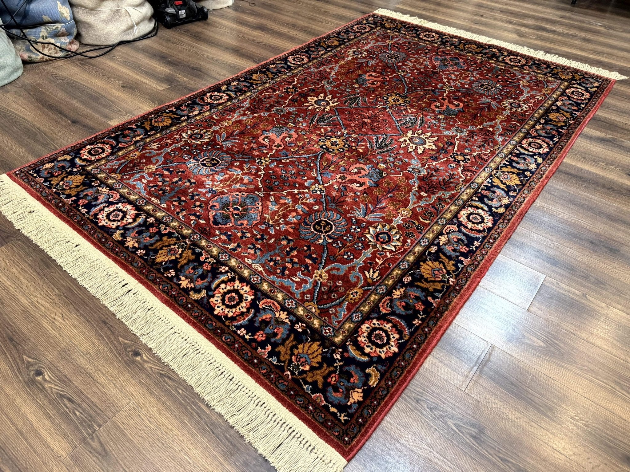 5.9 x 9 Karastan Rug Ispahan 766, Vintage Wool Discontinued Original 700 Series - Jewel RugsShopify CollectiveHUNTEDFOX - 5.9 x 9 Karastan Rug Ispahan 766, Vintage Wool Discontinued Original 700 Series