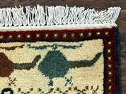 Afghan War Rug 2 x 2.6, Guns Tanks Helicopters