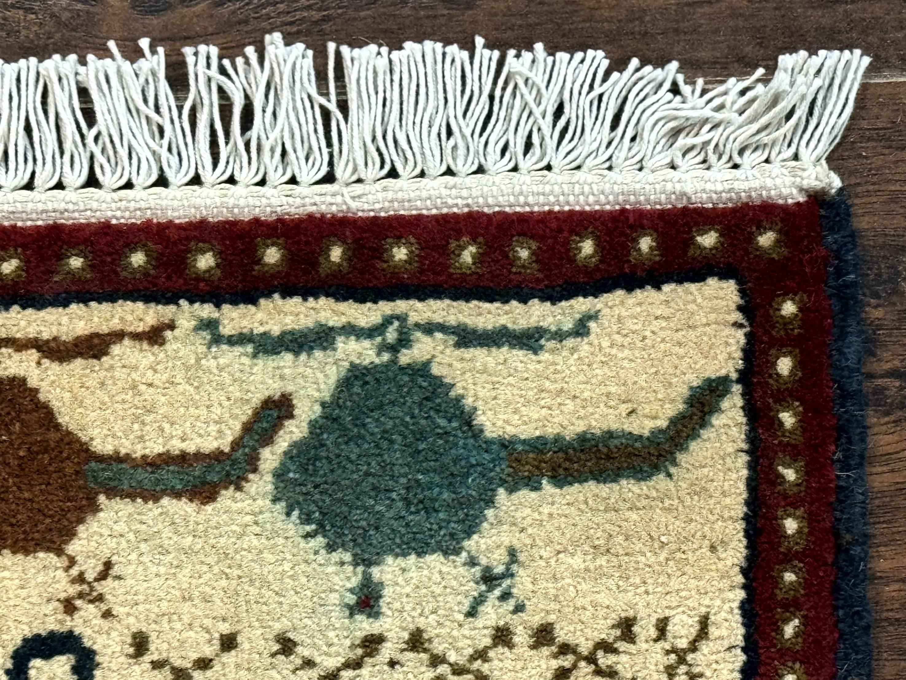 Afghan War Rug 2 x 2.6, Guns Tanks Helicopters