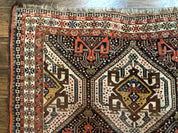 Antique Persian Qashqai Rug 5x8, Persian Tribal Rug, Khamseh Rug