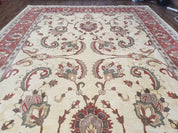 9' X 12' One-Of-A-Kind William Pak Peshawar Hand-knotted Wool Rug Nice