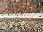 Indian Kashmiri Silk Rug 3x5, Fine 260 KPSI, Hand Knotted