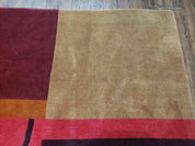 8' X 10' Tibetan Nepal Art Deco Hand Knotted Wool Rug Modern Contemporary Nice