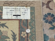 Palace Size Wool Rug 10x18, Sino Persian Kerman Rug, Oversized Hand Knotted Carpet, Light Taupe, Allover Pattern