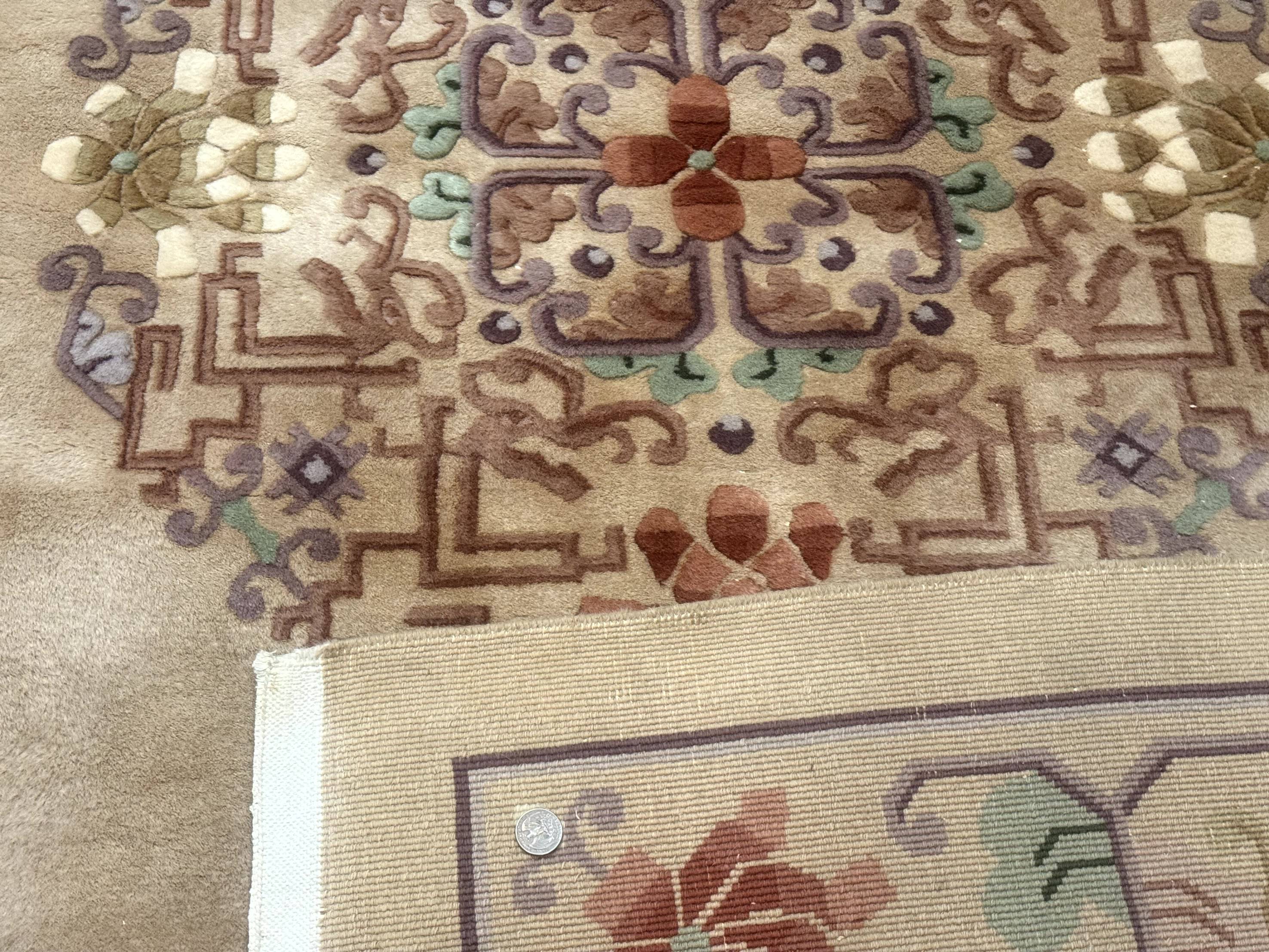 Chinese Wool Rug 8x12, Chinese 90 Line Rug