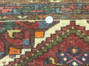 Small Red Persian Tribal Rug 2.6 x 4, Wool Rug, Persian Hamadan Rug