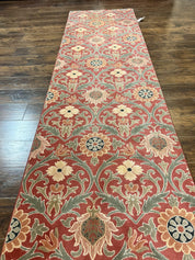 Runner Rug 3 x 14.7, Long Hallway Rug, Wool, Power Loomed, Contemporary, Floral