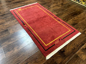 Indo Persian Gabbeh Rug 3x5, Red