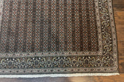 Persian Tabriz Rug 5x7, Black, Allover Pattern