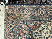 Antique Persian Sarouk Farahan Rug 4x7, Collectible Persian Carpet