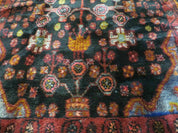 4' X 10' Antique Handmade Tribal Turkish Oriental Floral Wool Rug Organic Nice