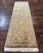 Persian Runner Rug 3x8, Traditional Wool Runner Rug for Hallway or Kitchen, Pak Persian Rug, Fine 225 KPSI