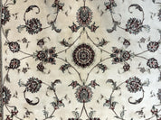 Ivory and Burgundy Pak Persian Rug 6x9