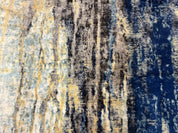 Modern Abstract Blue Area Rug 8x11 ft