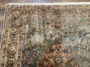Silk Turkish Kayseri Rug 5x7, Light Blue