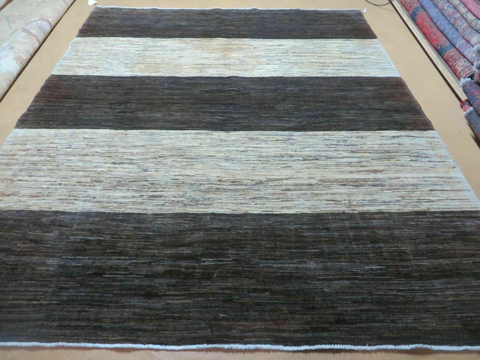 6' 6" X 8' Modern Tibetan Nepal Art Deco Chinese Hand Knotted Wool Rug Nice