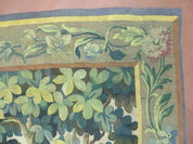 Antique French Tapestry 5x6 French Handmade Aubusson Nature One Of A Kind Rare