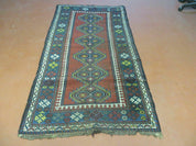 3' X 6' Antique 1920s Handmade Caucasian Karabagh Ganjeh Talesh Wool Rug Nice