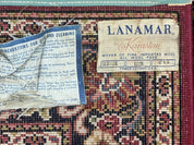 Karastan Rug 4.6 x 6 Lanamar Sarouk #5528, Red Wool Karastan Oriental Carpet, Discontinued, Antique, Wool Pile