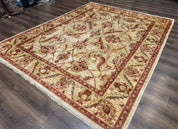 Indian Mahal Rug 7x9, Traditional Wool Carpet