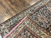 Antique Persian Tribal Runner Rug 4.6 x 9.8, Kurdish Runner, Rug for Hallway or Kitchen, 1920s Carpet, Wool Handmade Rug