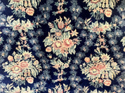 Sino Persian Rug 6x9, Navy Blue, Floral