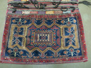 3' X 4.5' Antique Handmade Turkish Tribal Wool Rug Double Saddle Bag Nice
