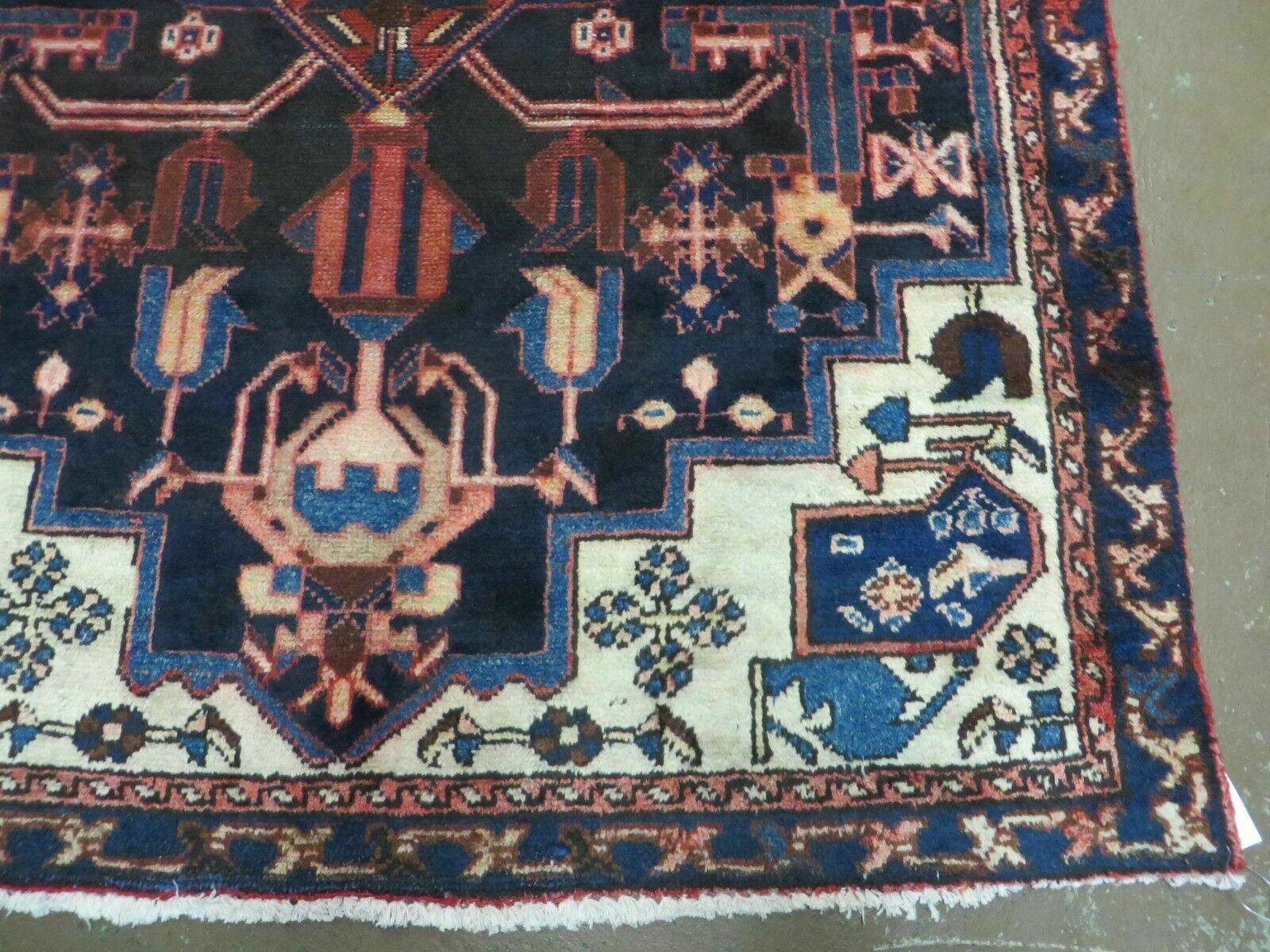 4' X 7' Antique 1920 Handmade Turkish Anatolian Wool Rug Veg Dye Nice