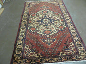 4' X 7' Antique 1920 Handmade Turkish Medallion Wool Rug Veg Dye Nice