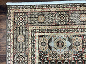 Room Sized Oriental Rug 10x11, Power Loomed Carpet, Tan Brown, Unique Loom