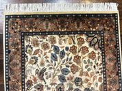 Small Pak Persian Rug 3x5, Peacock Birds Floral