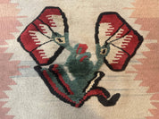 Turkish Kilim Rug 2.5 x 4.7, Flatweave Bohemian Blanket Rug, Wall Hanging Tapestry Rug