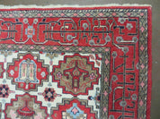 4' X 6' Antique Handmade Turkish Anatolian Wool Rug Vegetable Dyes