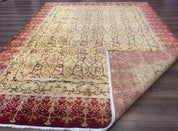 Pak Persian Rug 8x10, Allover Pattern, Gold-Tan, Fine 200 KPSI