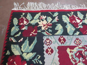 8' X 11' Karabagh Kilim Handmade Flat Weave Wool Rug Vegi Organic Dyes Nice