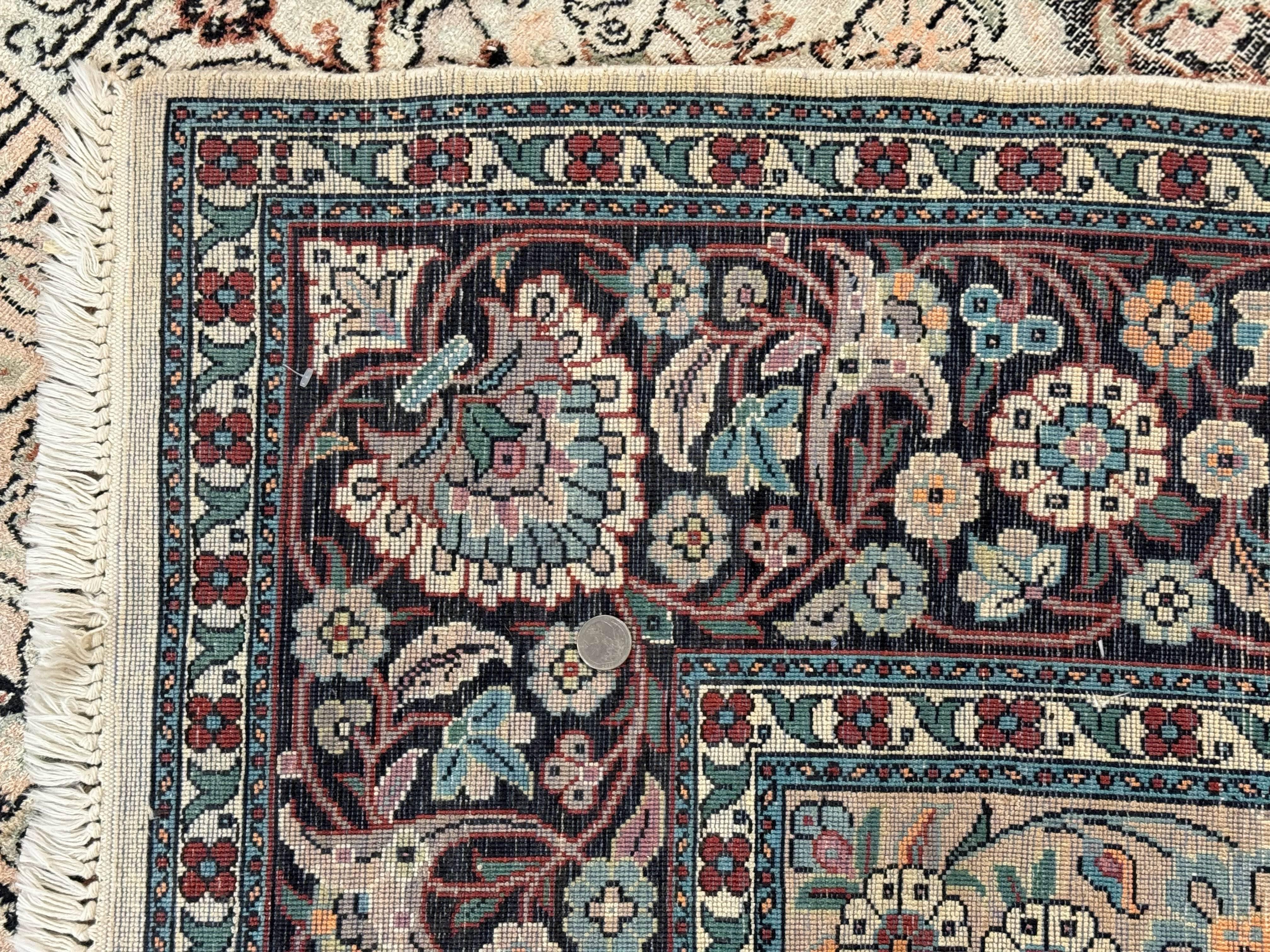 Silk Indian Kashmiri Rug 6x9