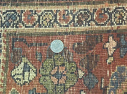 Antique Persian Bidjar Rug 8x15 – Navy Blue, Herati Pattern, Early 20th Century