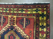 3' 4"X 7' Antique Handmade Turkish Wool Rug Organic #101