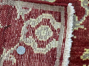 Modern Turkish Oushak Rug 5x8, Brick Red