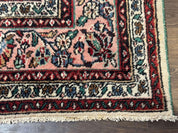 Palace Size Persian Rug 10 x 21 ft, Antique Hamadan Bibikabad Carpet, Handmade Antique Wool Oversized Rug, Ivory, Semi Open Field