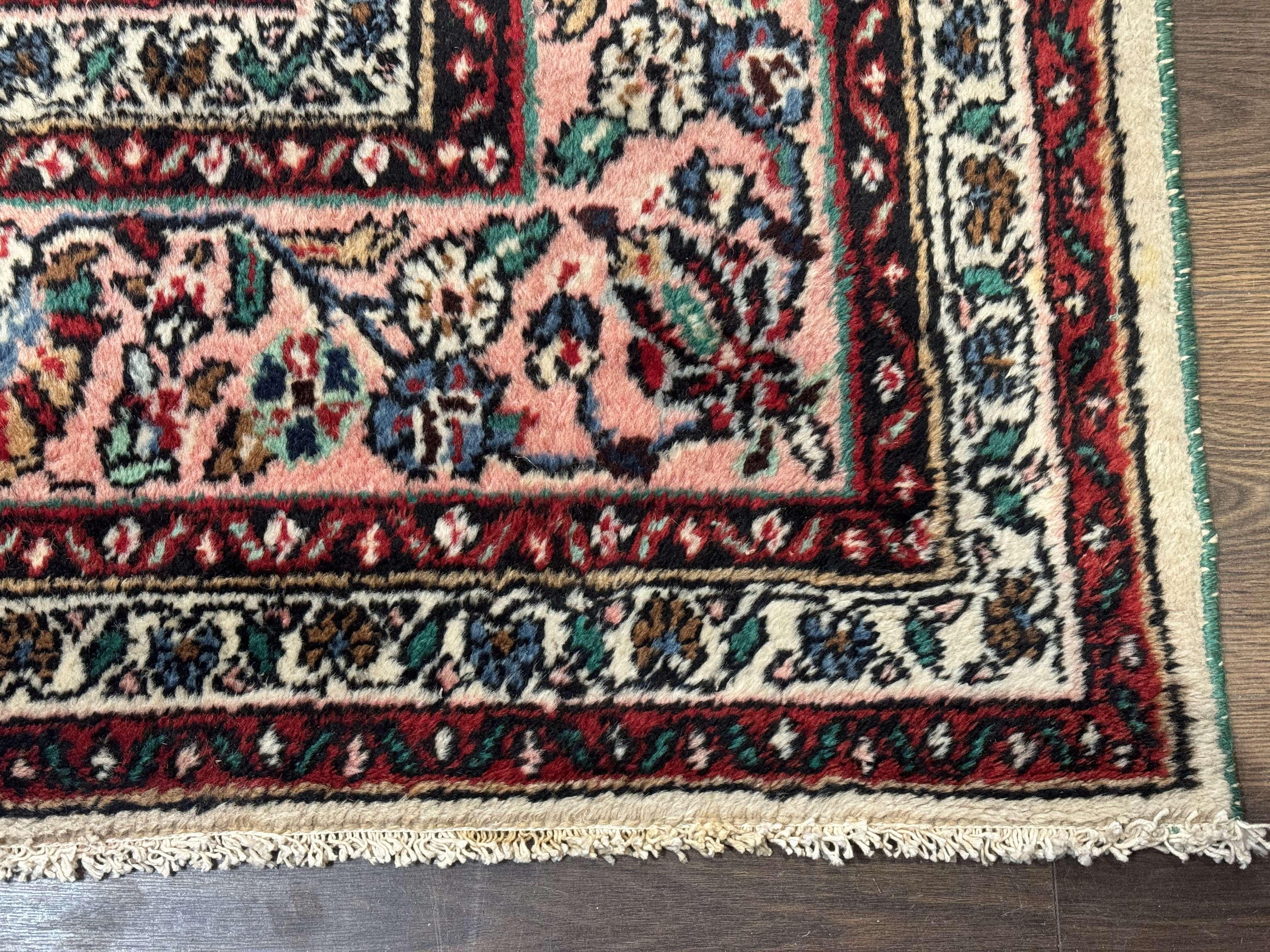 Palace Size Persian Rug 10 x 21 ft, Antique Hamadan Bibikabad Carpet, Handmade Antique Wool Oversized Rug, Ivory, Semi Open Field