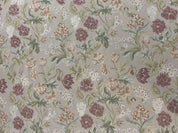 Aubusson Rug 9x12, Pink Beige Light Mauve, Handmade Allover Floral Roses, Wool Flatweave Carpet 9 x 12 ft, European French Design, Elegant