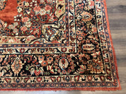 Antique Persian Sarouk Rug 9x12