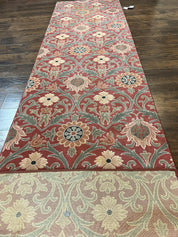 Runner Rug 3 x 14.7, Long Hallway Rug, Wool, Power Loomed, Contemporary, Floral