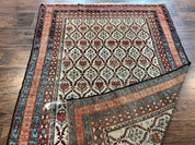 Antique Caucasian Rug 4x6, Hand Knotted Wool Carpet, Shirvan Rug