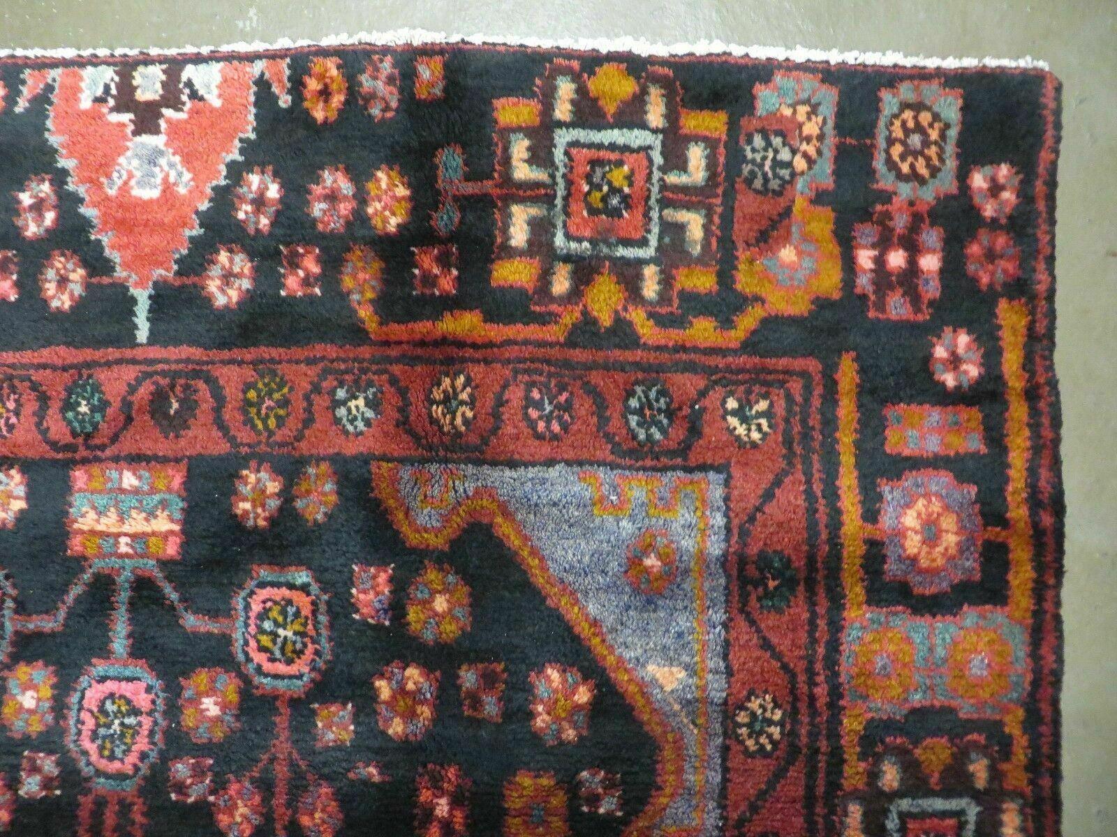 4' X 10' Antique Handmade Tribal Turkish Oriental Floral Wool Rug Organic Nice